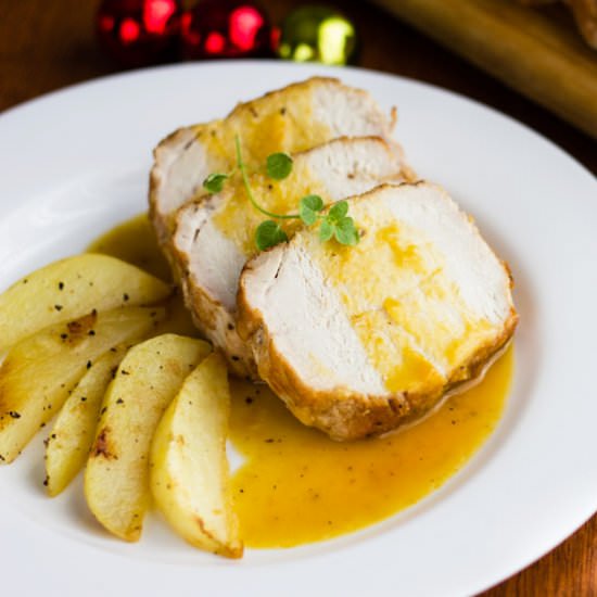Pork Loin in Mandarin Sauce - Recipe photo by cocinamuyfacil