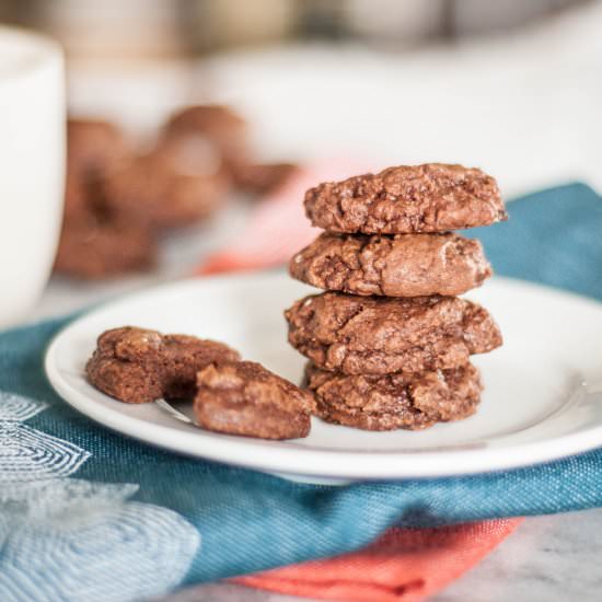 Salted Chocolate Rye Cookies - Recipe photo by blossomtostem