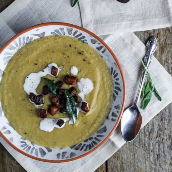 Parsnip and White Bean Soup - Recipe photo by kitchendoor