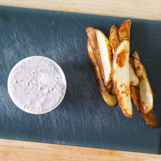 Greek Yogurt Garlic Kalamata Aioli - Recipe photo by lemonandolives