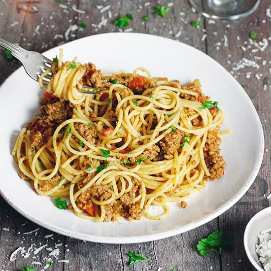 Spaghetti Bolognese - Recipe photo by stylish living