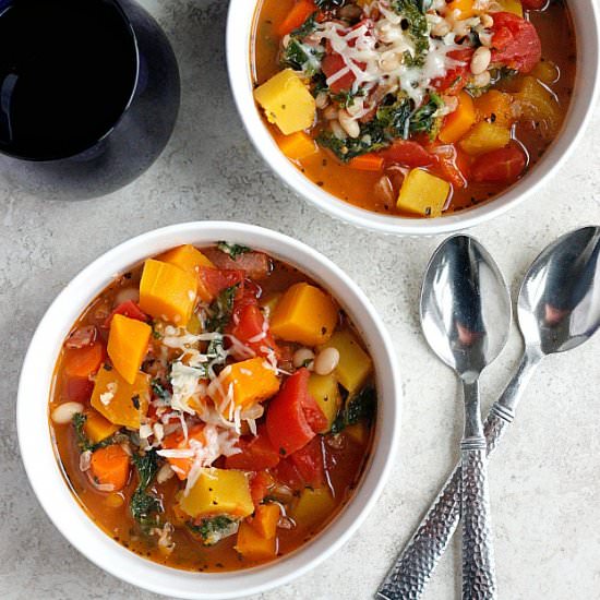 Pancetta & Winter Vegetable Soup - Recipe photo by fabtastic eats
