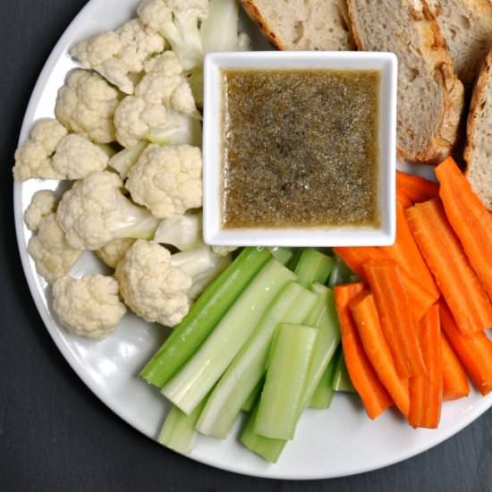 Bagna Cauda for Two - Recipe photo by PinchandSwirl