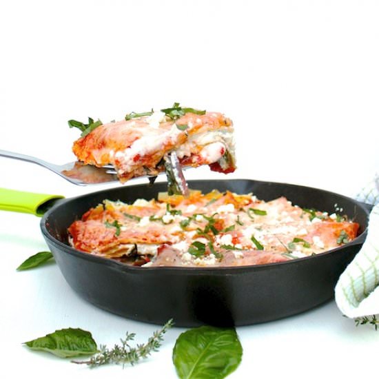 Three Cheese + Swiss Chard Skillet - Recipe photo by LocalSavour