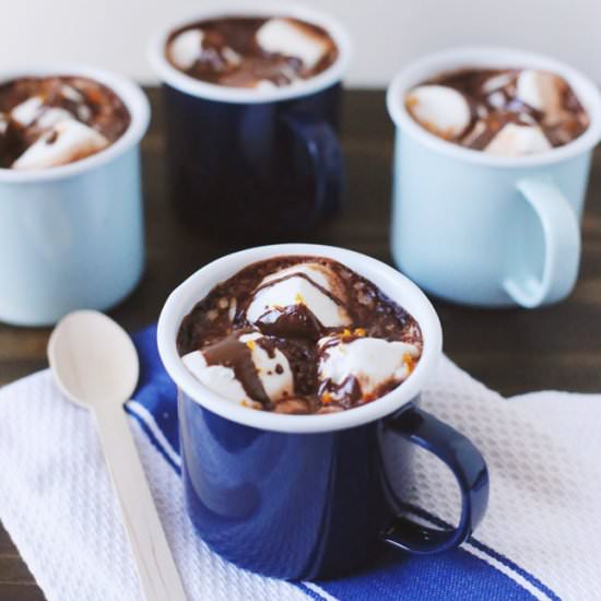 Boozy Orange Hot Chocolate - Recipe photo by the sweetest occasion