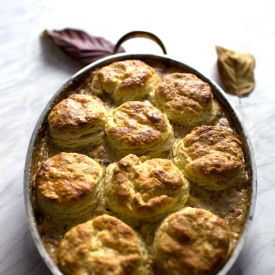 Sausage Biscuit Gravy Casserole - Recipe photo by Mandy Lee @ Lady and Pups