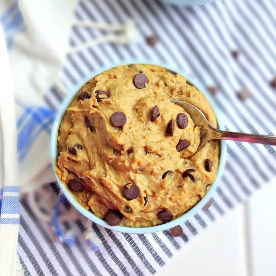 Healthy Vegan Cookie Dough Dip - Recipe photo by TheGlowingFridge