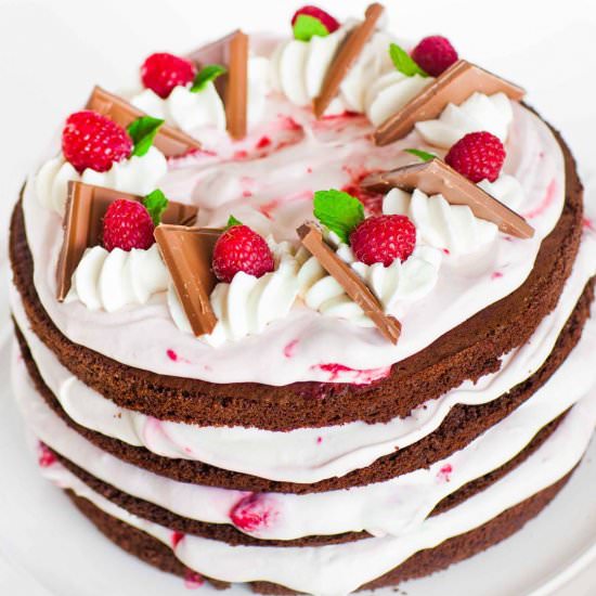 Chocolate Raspberry Cake - Recipe photo by tatyanaseverydayfood