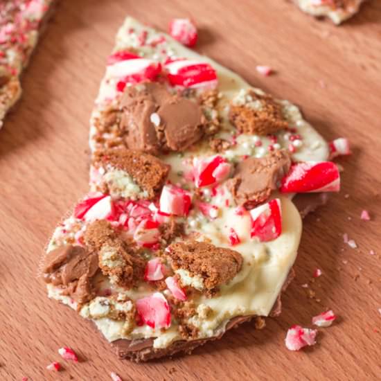 Candy Cane Truffle Bark - Recipe photo by anniesnomsblog