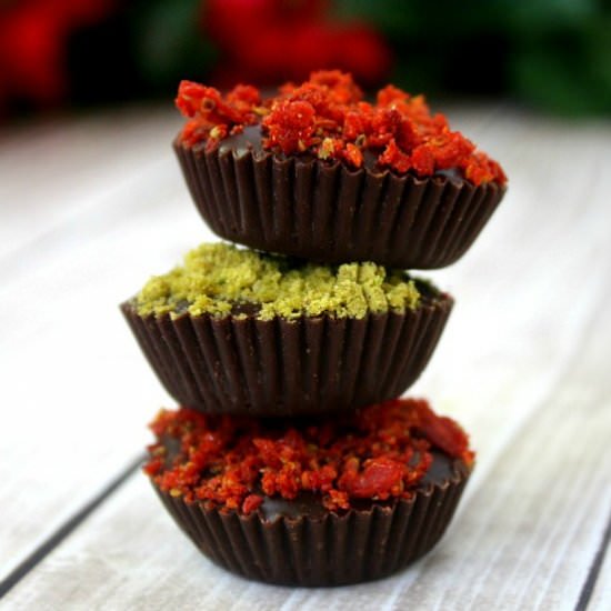 Dark Chocolate Cups - Recipe photo by thehealthyfamilyandhome