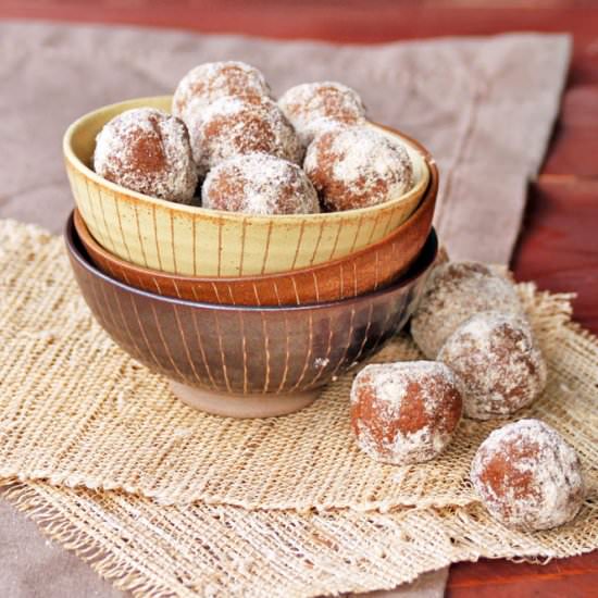 Pumpkin Pie Protein Bites - Recipe photo by FlapJacked