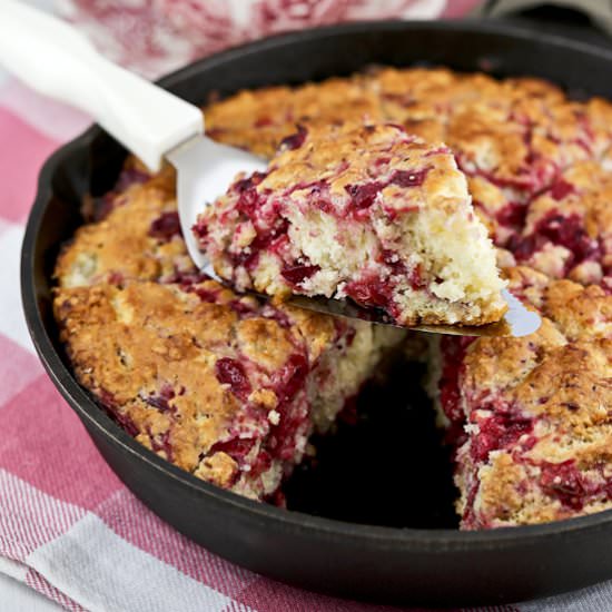 Cranberry Sauce Skillet Scones - Recipe photo by rotinrice