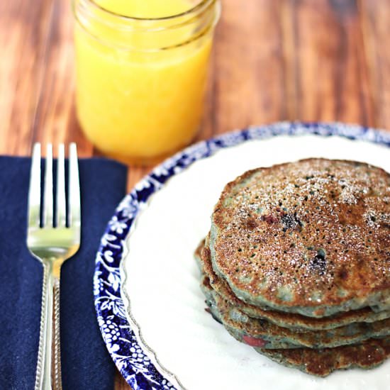 Ancient Grain Blueberry Pancakes - Recipe photo by SweetTMakes3