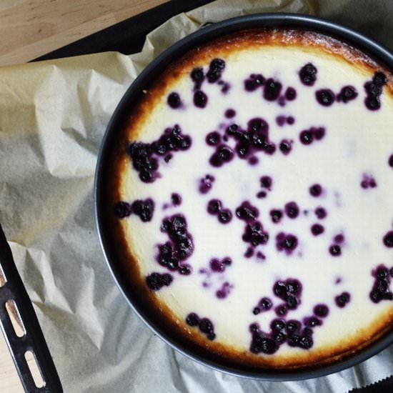 German Cheesecake with Blueberries - Recipe photo by 2women2cats