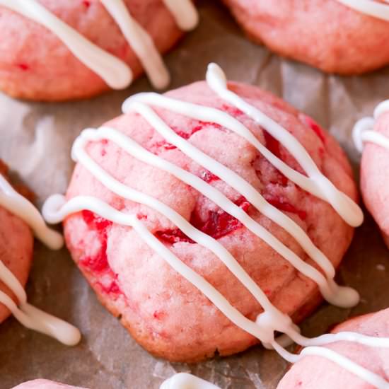 Cherry Almond Shortbread Cookies - Recipe photo by sallysbakingaddiction