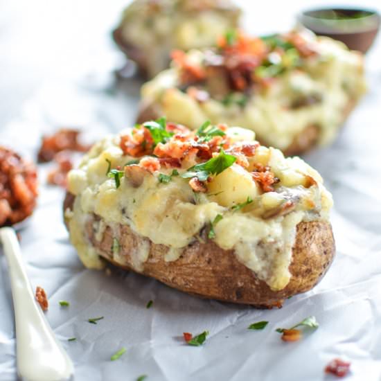 Gruyere Twice Baked Potatoes - Recipe photo by cookingandbeer