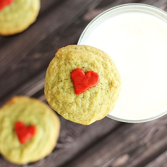 Grinch Cookies (Pistachio) - Recipe photo by thegoldlininggirl