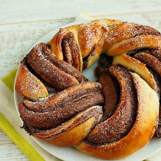 Braided Nutella Bread (Tutorial) - Recipe photo by GoodFoodShared