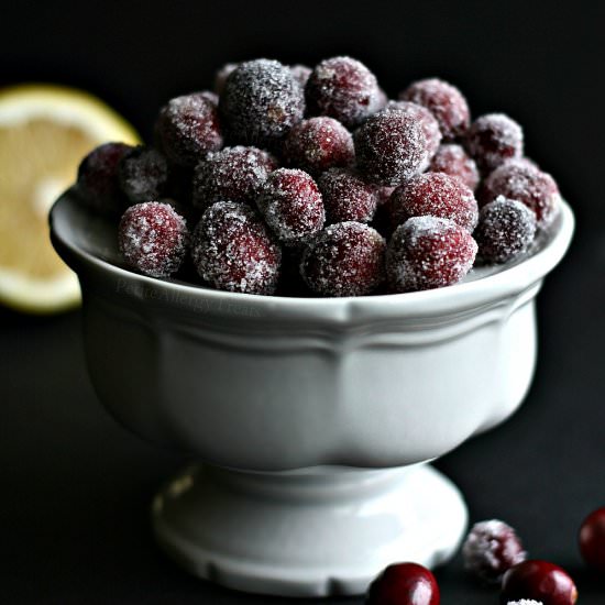 Easy Sparkling Cranberries - Recipe photo by petiteallergytreats