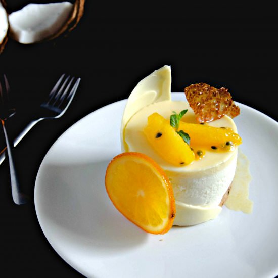 White Chocolate Passion Fruit Cake - Recipe photo by PastryWorkshop
