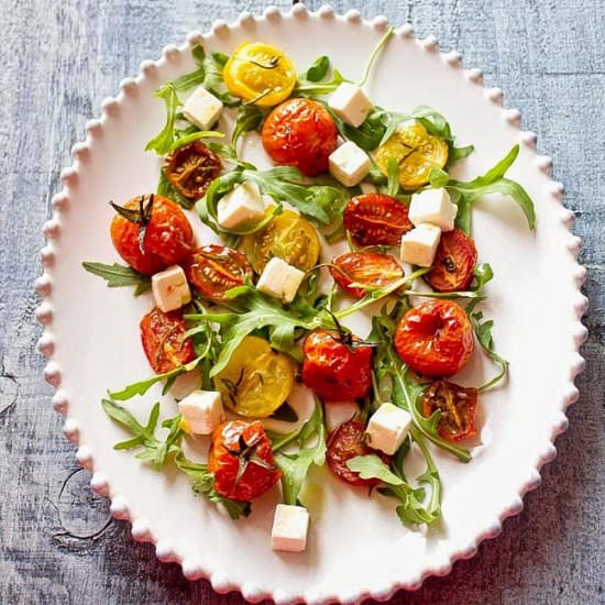 Baked Cherry Tomato Salad - Recipe photo by Kooking