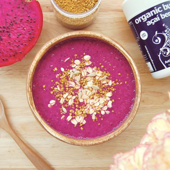 Dragonfruit, Banana & Acai Smoothie - Recipe photo by marijasmine