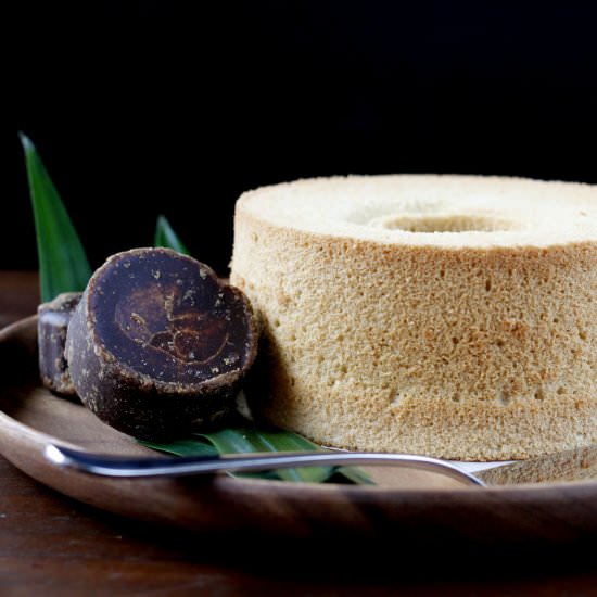 Pandan, Palm Sugar Chiffon Cake - Recipe photo by incookiehaven