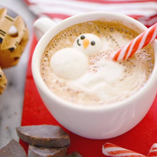 Peppermint Mexican Mocha - Recipe photo by NibblesNFeasts