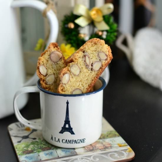 Almond Biscotti - Recipe photo by throughthekitchendoor