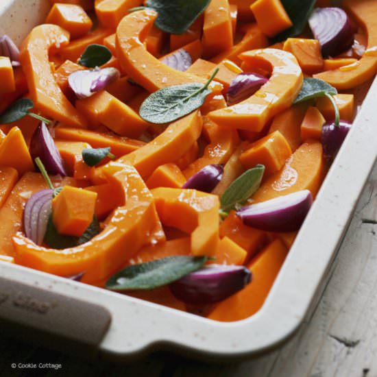 Roasted pumpkin and sage - Recipe photo by Cookie Cottage
