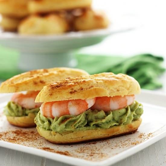 Eclairs avocado e gamberi - Recipe photo by momi