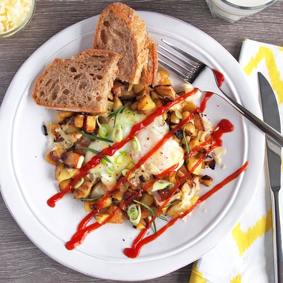 Skillet Potatoes and Eggs - Recipe photo by theworktop