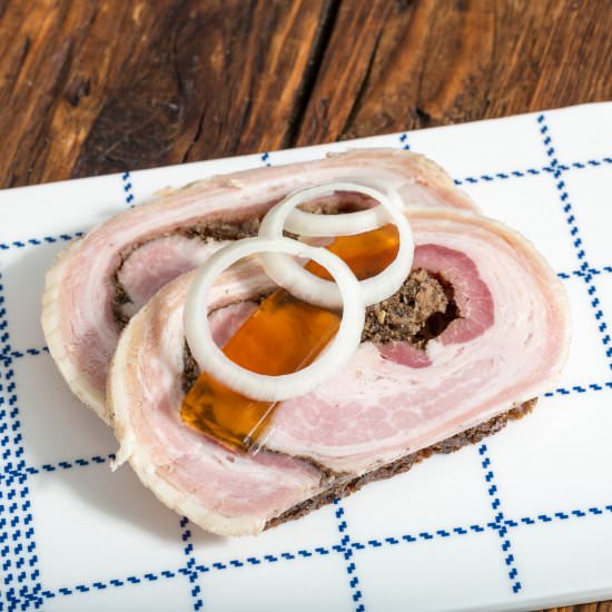 Rullepølse – Spiced Meat Roll - Recipe photo by SweetSourSavory