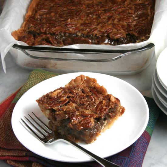 Pecan Pie Bars - Recipe photo by thebrookcook.wordpress.com