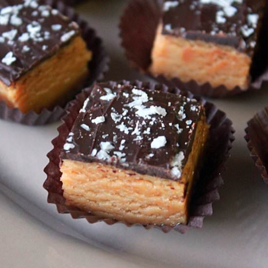 Dark chocolate peanut butter fudge - Recipe photo by oh_sweet_day