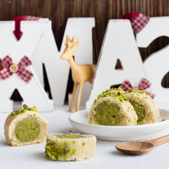 Pistachio Marzipan Cookies - Recipe photo by maraswunderland
