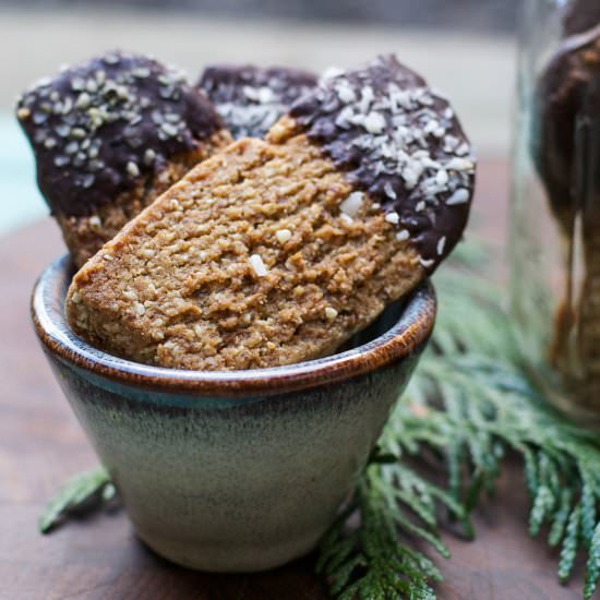 Cashew Coconut Dipping Cookies - Recipe photo by Poppies and Papayas