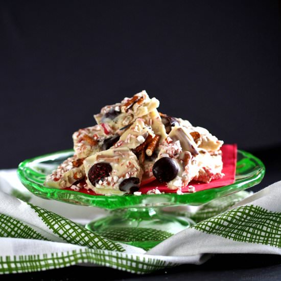 Peppermint Crunch Bark - Recipe photo by simply sated