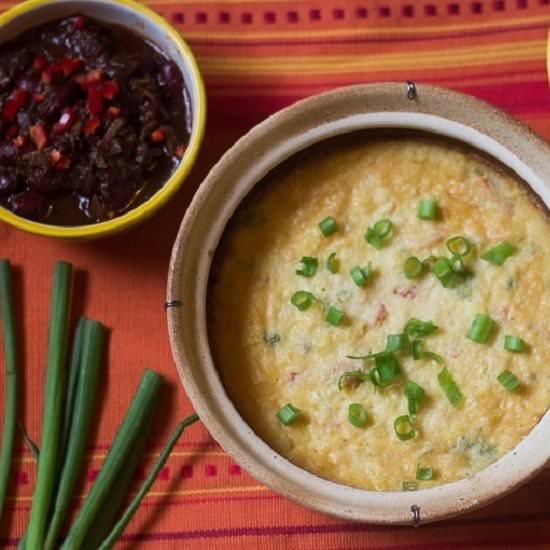 Southwest Corn Pudding - Recipe photo by Gday Souffle