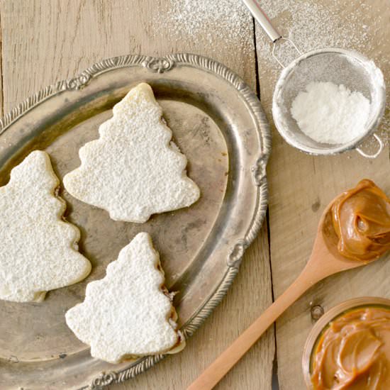 Holiday Alfajores - Recipe photo by NibblesNFeasts