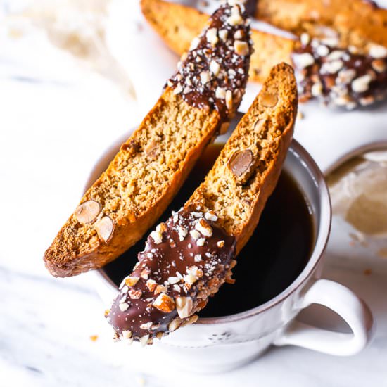 Chocolate Almond Biscotti - Recipe photo by sallysbakingaddiction