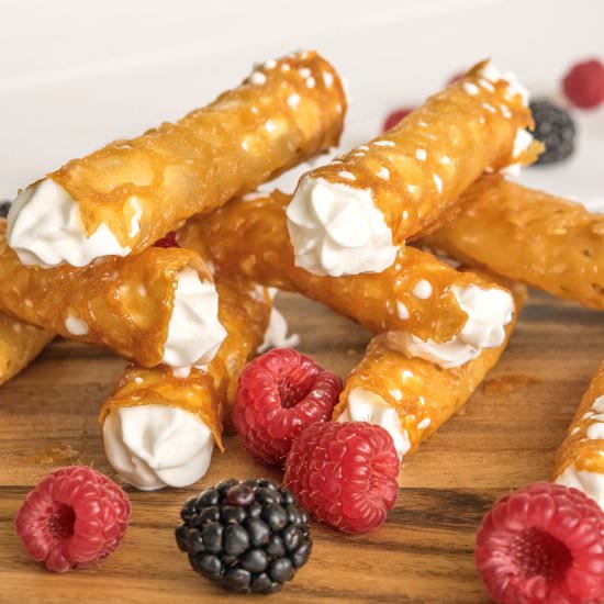 Brandy Snaps - Recipe photo by culinaryginger