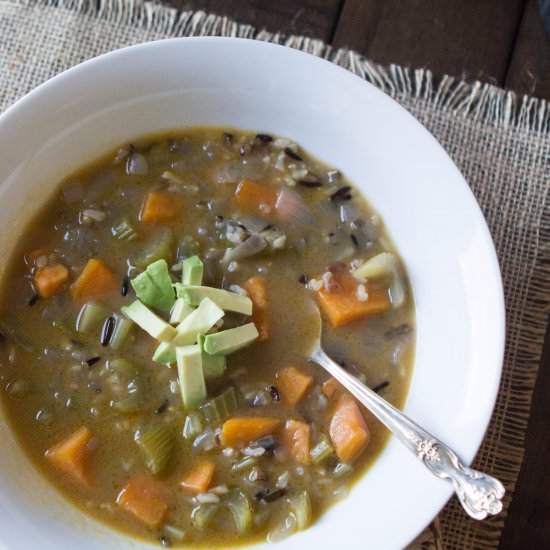 Sweet Potato Wild Rice Soup - Recipe photo by LaurendaMarie
