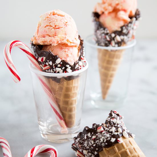 Peppermint Ice Cream - Recipe photo by the little epicurean