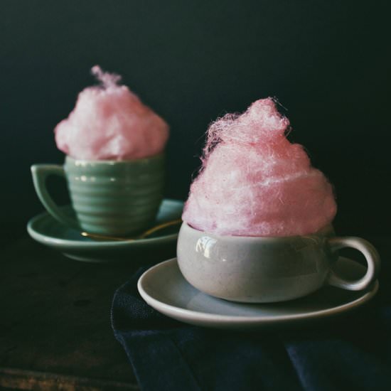 Cotton Candy Affogato Mocha - Recipe photo by dinexdesign