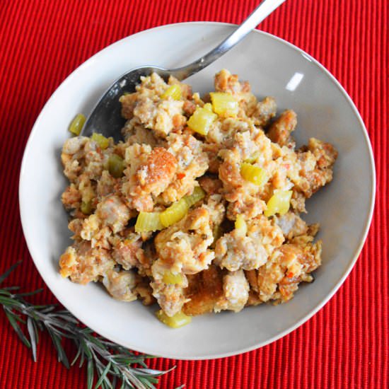 Sausage Stuffing - Recipe photo by jeanieandluluskitchen