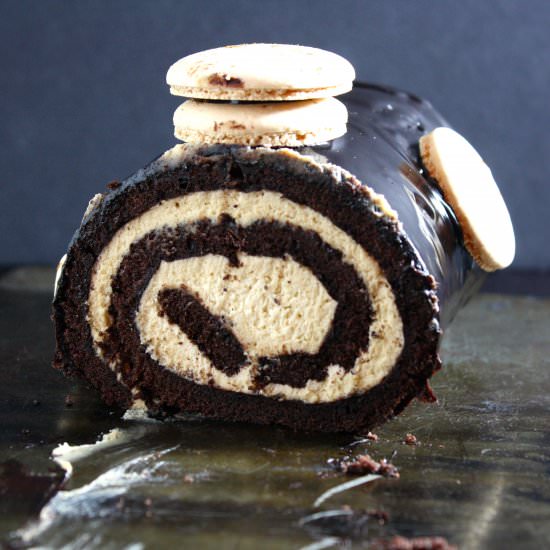 Yule Log Cake (Bûche de Noël) - Recipe photo by iwishbakingwasmyrealjob