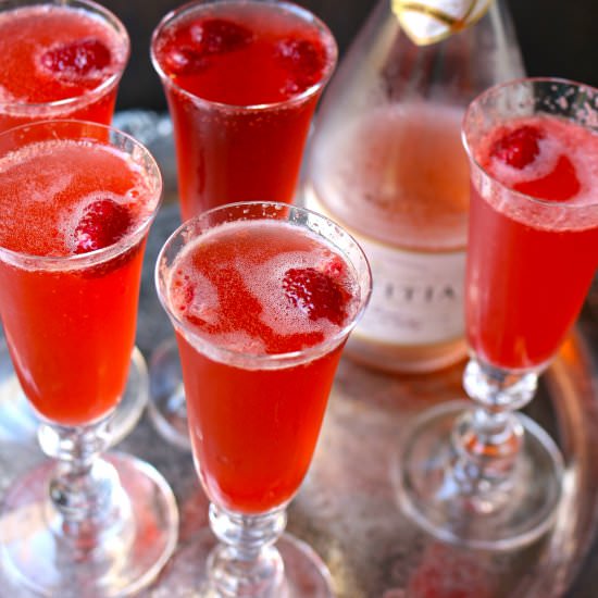 Raspberry Holiday Sparkler - Recipe photo by simplyhappenstance