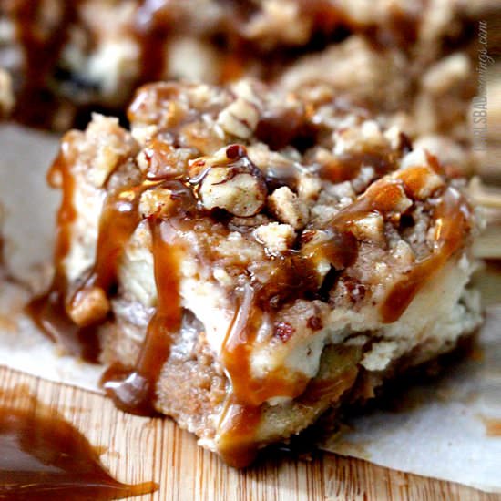 7 Layer Candy Apple Cheesecake Bars - Recipe photo by carlsbadcravings