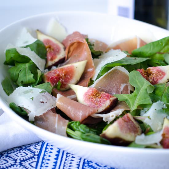 Fig, Prosciutto and Manchego Salad - Recipe photo by asweetmuddle
